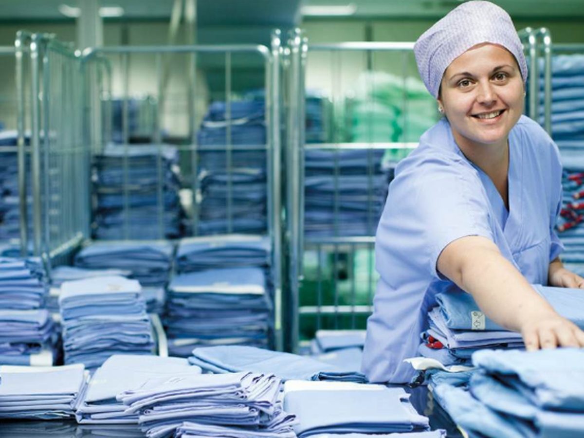 Hospital laundry and sterile linen services